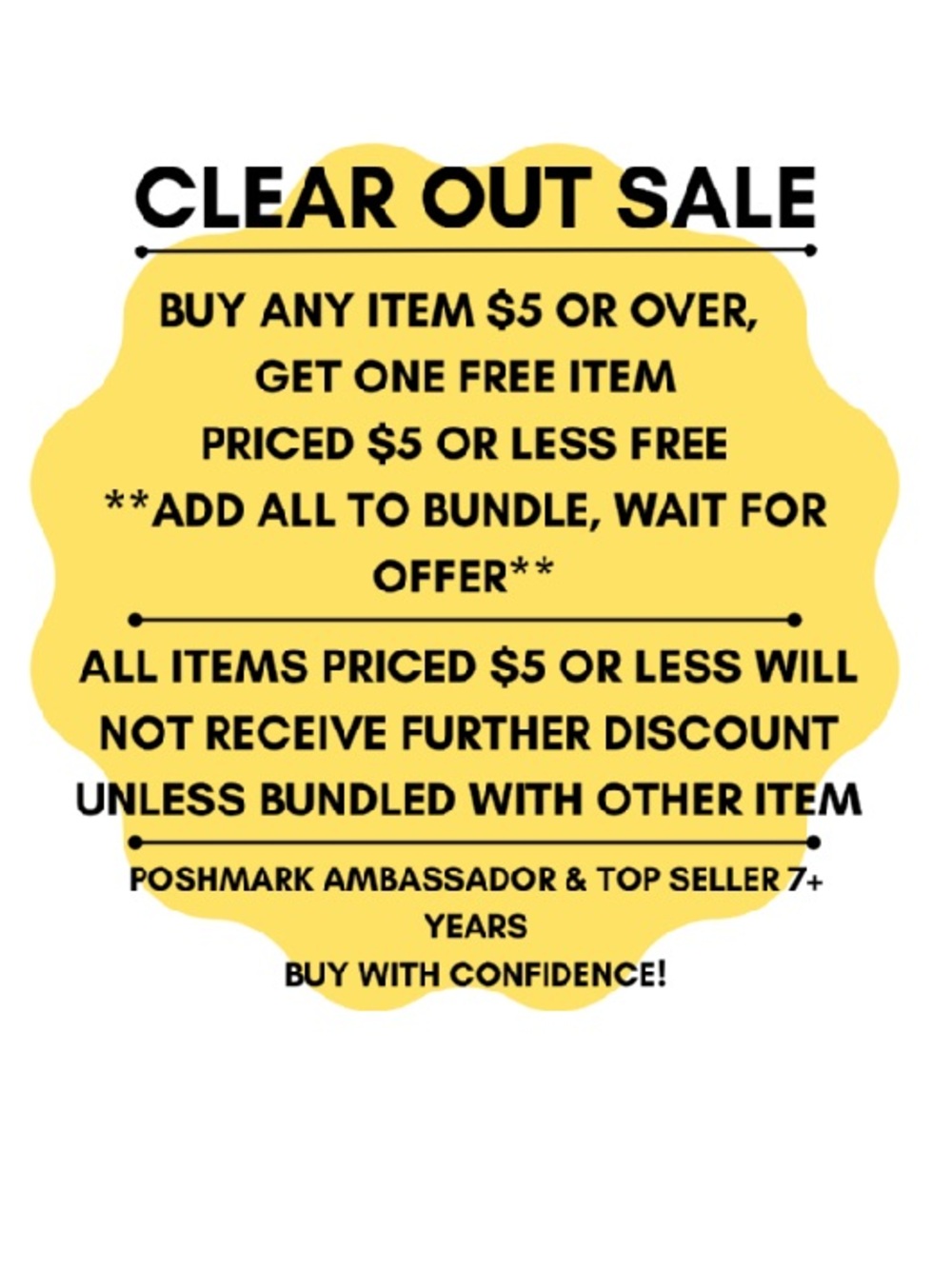 HUGE CLOSET/LOW PRICES!
